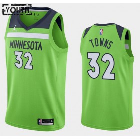 Dres Minnesota Timberwolves Karl-Anthony Towns 32 2020-21 Jordan Brand Statement Edition Swingman - Dječji